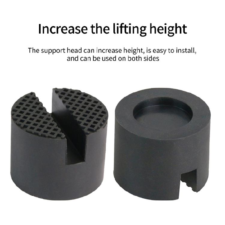 High Density Rubber Jacking Lift Pads Adapter Garage Essential Tool Suitable for Protects Rockers Panel and Chassis 4pcs