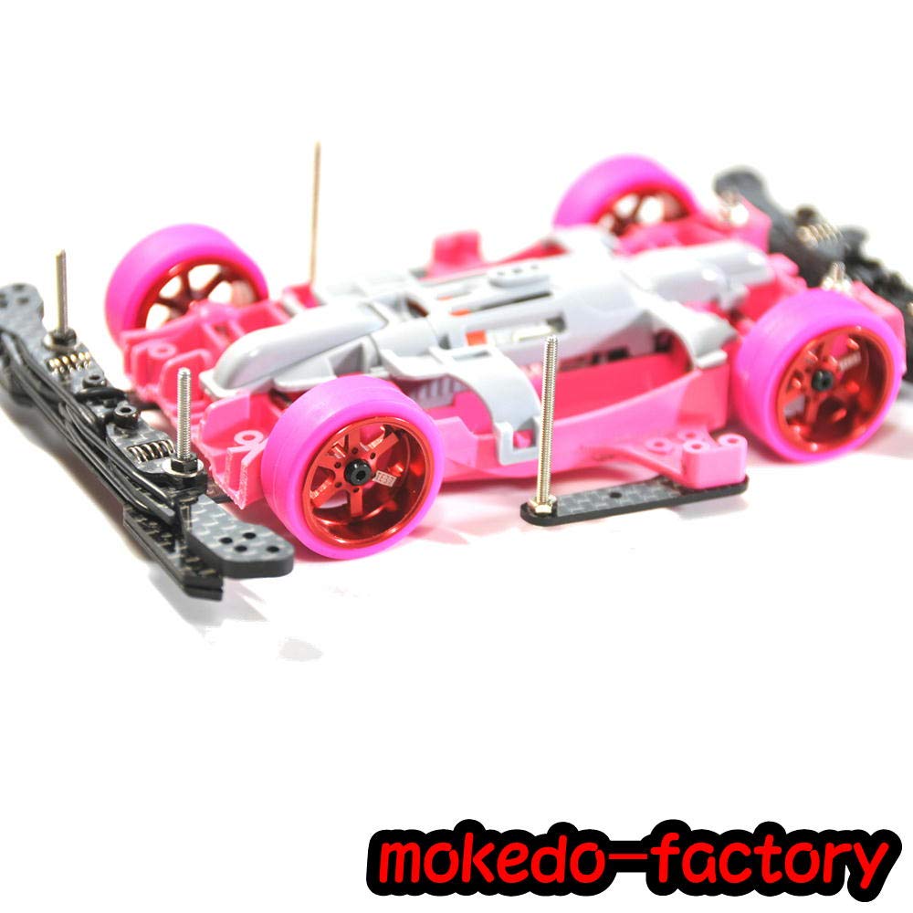 M4WD Aluminum Medium-Diameter Wheels, 6-Spoke (Red)