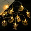 1.5M 10Led EID Mubarak Led String Lights Islam Muslim Festival Party Moon Star Castle Lantern Ramadan Home Decoration New