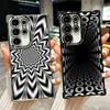 Мягкий чехол для телефона с принтом оптических иллюзий для Samsung Galaxy S26 Ultra S25 Edge S24 FE S23 Plus S22 S21 + S20 Покрытие Защита от падения Забавный