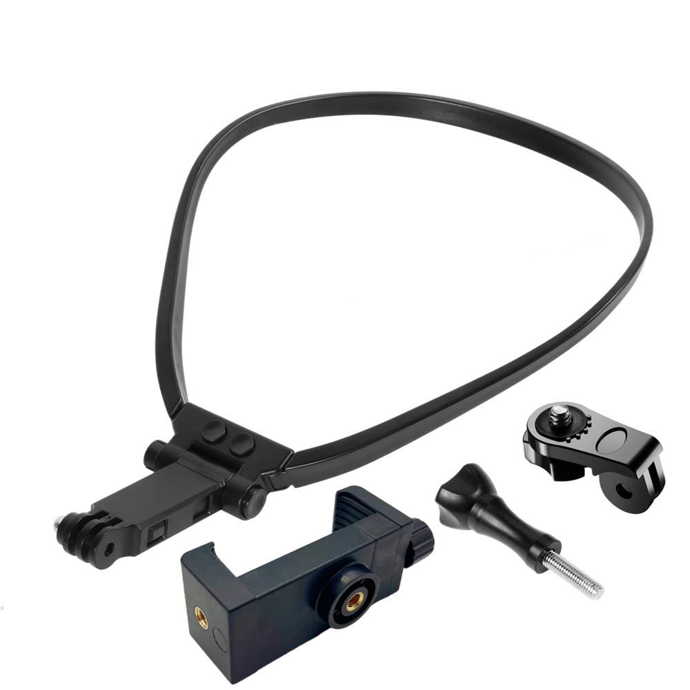 Держатель для селфи на шею, ремешок для GoPro Hero 12 11 10 9 8 7 Insta360 DJI Osmo Action 3, крепление для видеокамеры смартфона