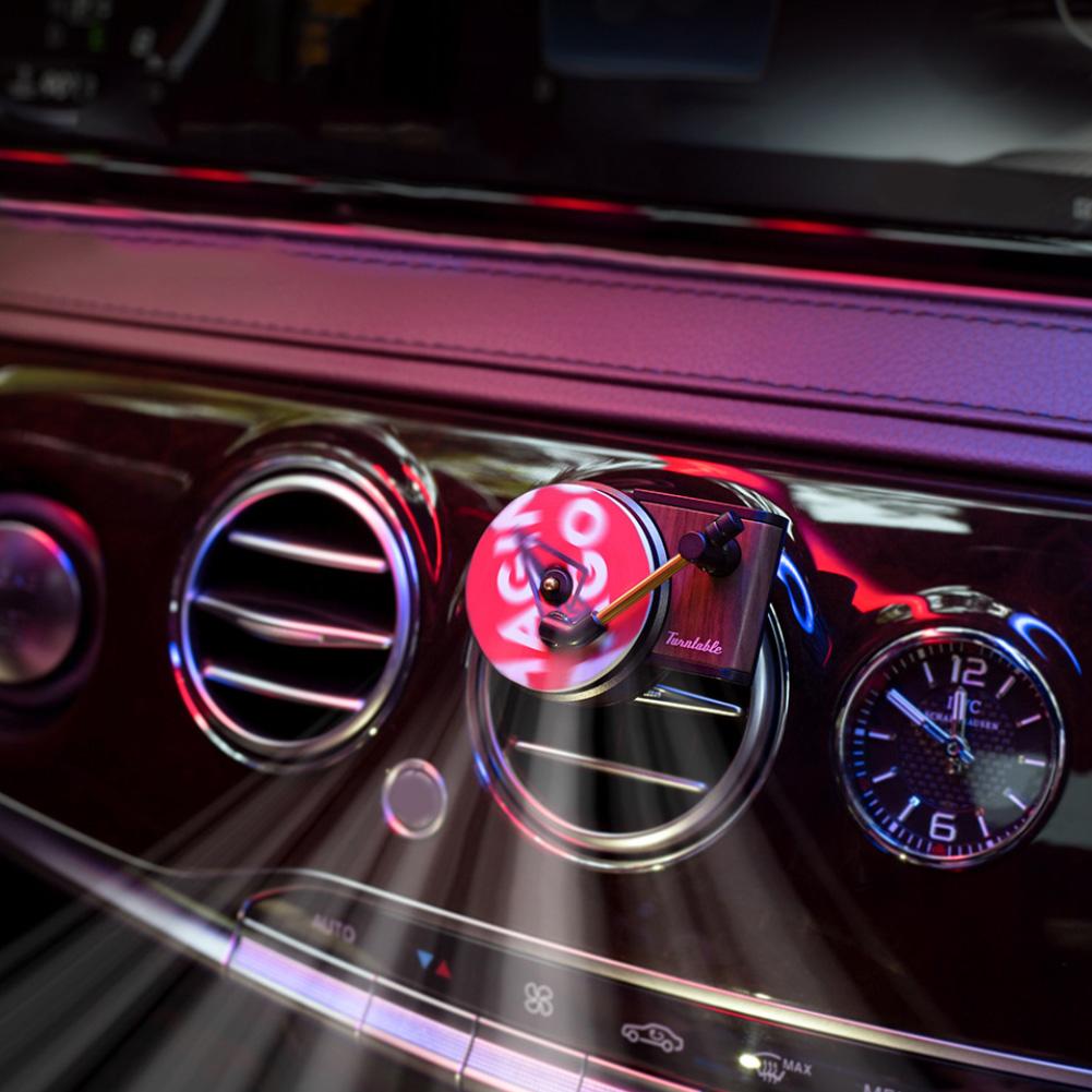 Автомобильный освежитель воздуха, парфюмерный проигрыватель, автомобильный зажим для духов, виниловый фонограф, вентиляционное отверстие, зажим для ароматерапии, запах