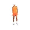 Nike Solid Color Logo Print Mesh Tank Top Men Tops Orange DM4624-803