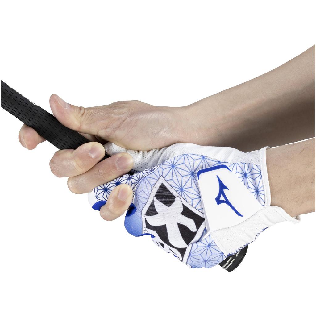Mizuno Перчатка для гольфа Cool Grip Коллекция HAPPI Левая рука Синий 26 см 5MGML602 Мужская