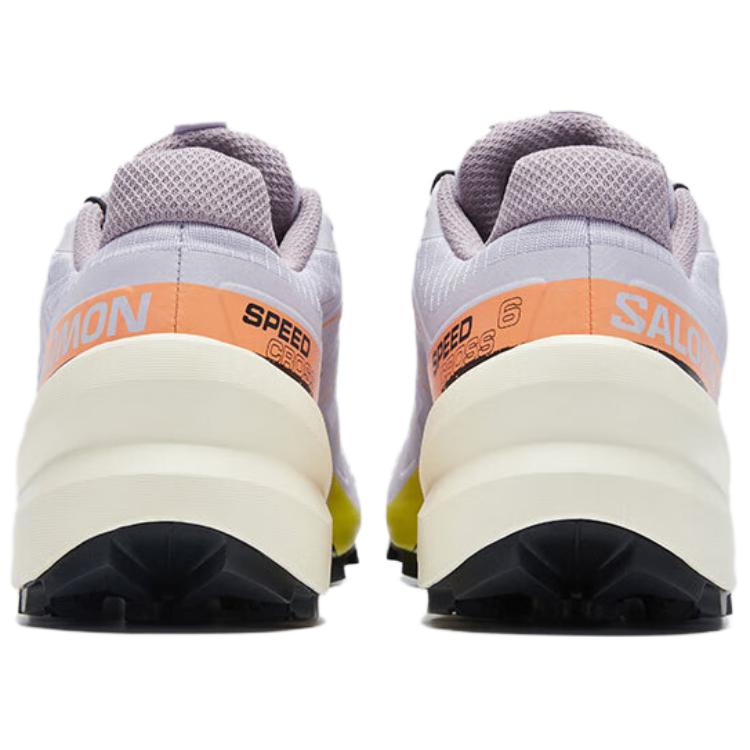 SALOMON Speedcross 6 Comfortable Mesh Low Top Trail Running Shoes Women Sneaker Orchid Light-Purple 474660