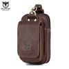 Leather Men's Belt Bag Multi-function Wear Belt Phone Belt Bag's Can Be Used for 5.5 Inch Mobile Phone Waist Bag Man