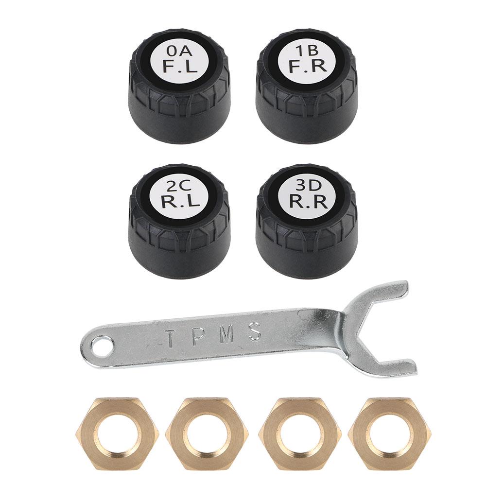 Bluetooth APP Внешняя сигнализация Датчики давления в шинах Автомобильная TPMS Система контроля давления в шинах 2/4 шт Дисплей телефона Автомобиль Мотоцикл