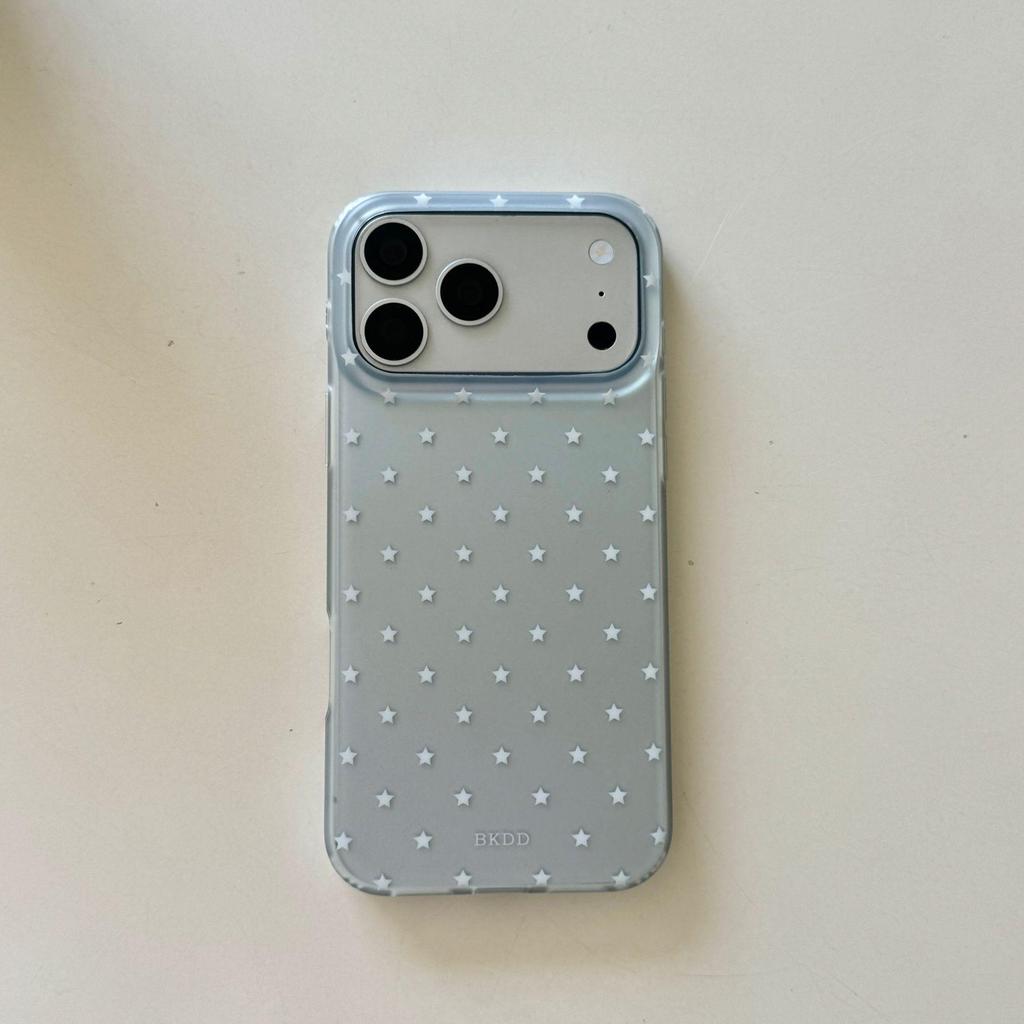Посеребренный противоударный чехол со звездой для iPhone 17/16/15 Pro/Max