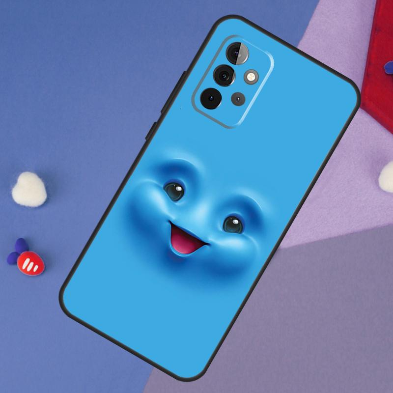 3D забавное лицо Милый чехол Для Samsung Galaxy A55 A35 A32 A12 A22 A52 A06 A54 A34 A14 A56 A36 A26 A16 A13 A53 A15