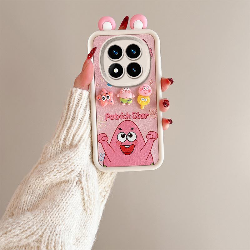 KEYSION Милый чехол с 3D-мультяшным рисунком для Redmi Note 14 Pro 5G 14 Pro+ с браслетом, силиконовый противоударный чехол для телефона Xiaomi POCO X7