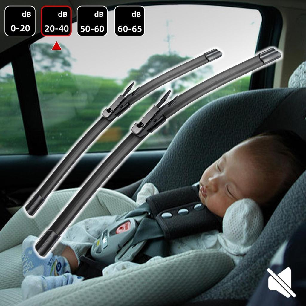 Car Wiper for Toyota Tundra Sequoia 2007-2017 26" + 23" Front Wiper Blades Brushes Cutter Accessories