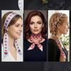 Double Layer Slender Scarf Heart Pattern Satin Scarf New Neck Scarf  Neck Styling