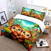 Smiling monkeys with greenery. Bedding sets Duvet cover sets Duvet covers Pillowcases(1 * Duvet Cover 2 * Pillowcases without duvet insert)