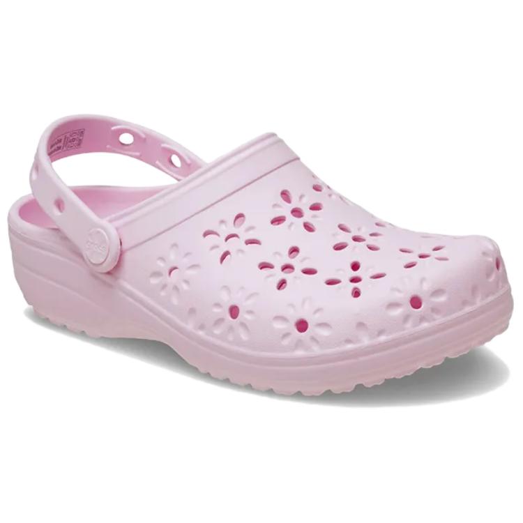 Crocs Classic Flower Bud EVA Round Toe Lightweight Clogs Women Clogs Pink 210927-6ZW