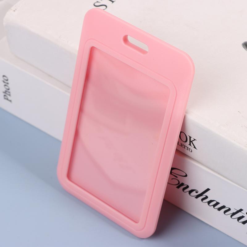 1 шт. Двусторонняя обложка для кредитной карты, жесткие пластиковые держатели для бейджей с прорезью для бейджа для персонала мероприятия, держатель для удостоверения личности, ремешок для пропуска