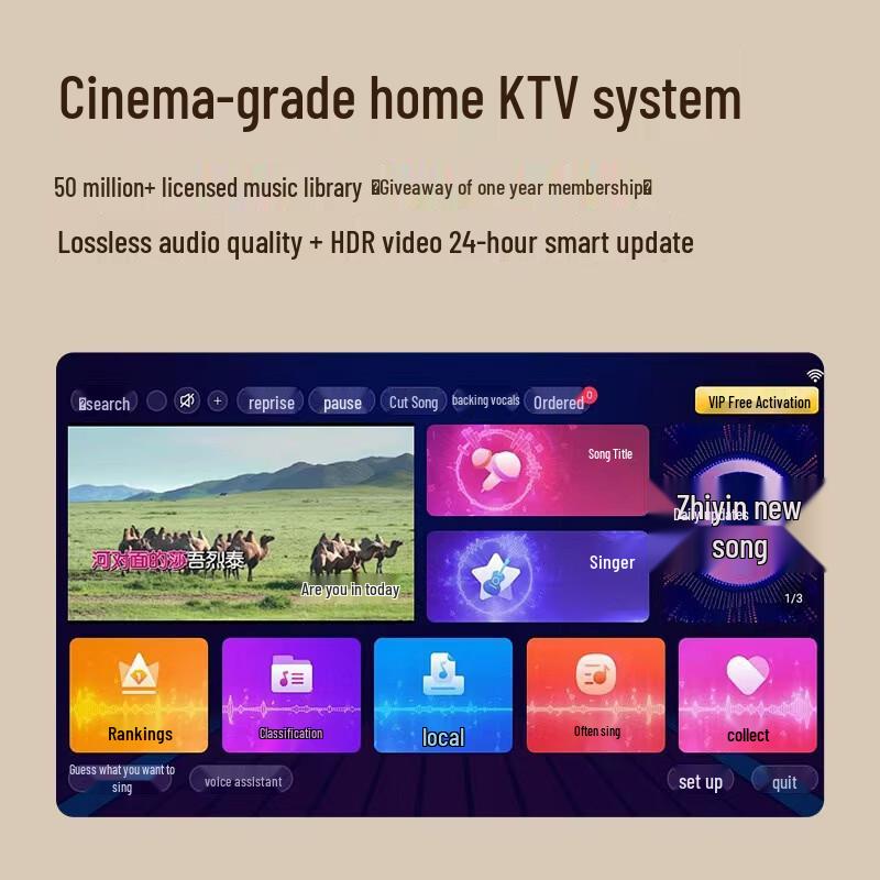 Портативная умная караоке-колонка Newmine KK19 с 8-дюймовым экраном (Китайская версия)