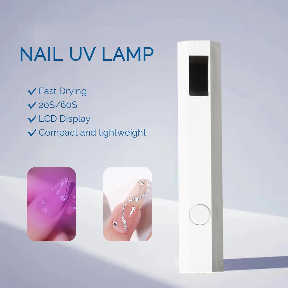 Портативная лампа для сушки гель-лака, УФ-лампа для сушки ногтей, профессиональный нейл-арт