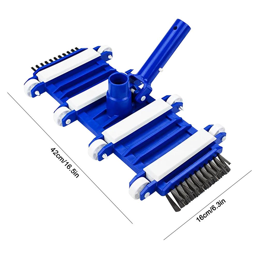 Heavy Duty Pool Vacuum Head Fish Pond Pool Cleaning Brushes Pool Vacuum Brush Head 14 Inch Replacement Kit for Swimming Pool