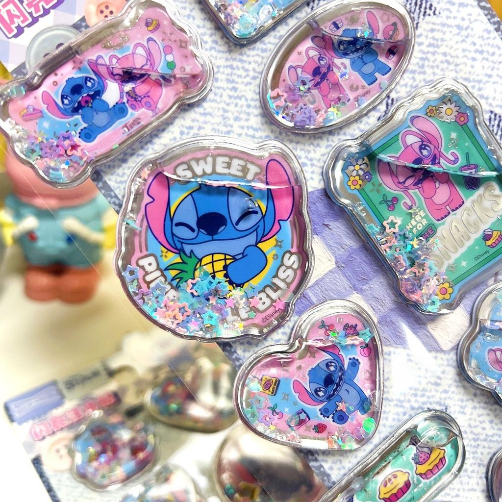 Милые 3D-наклейки Disney Стич с эффектом 'тряски' для DIY-тетради, альбома, дневника, блокнота. Декор для школьника, канцелярские товары, аниме-наклейка, игрушка.