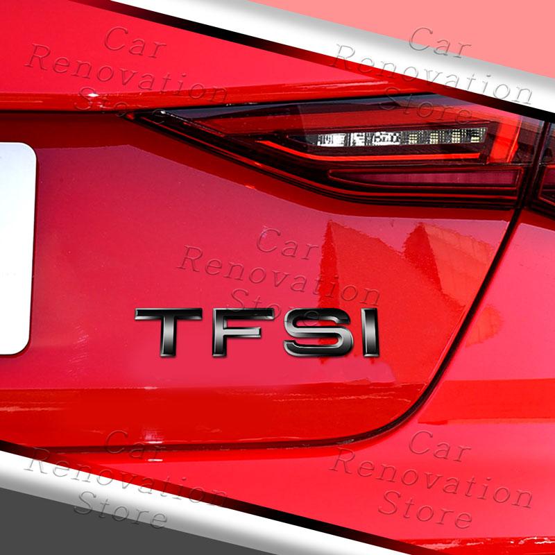 2026 Hot 3D ABS Plastic Car Styling TFSI Logo Emblem Rear Trunk Side Fender Badge Sticker For qaz1 Q2 Q3 Q5 Q7 Q8 A3 A4 A5 A6 A7 A8