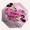 1pc Mickey,Minnie Automatic Folding Umbrella: Compact 8 Bone Design Cartoon Outdoor Travel Companion, Business Umbrella, Christmas Valentine