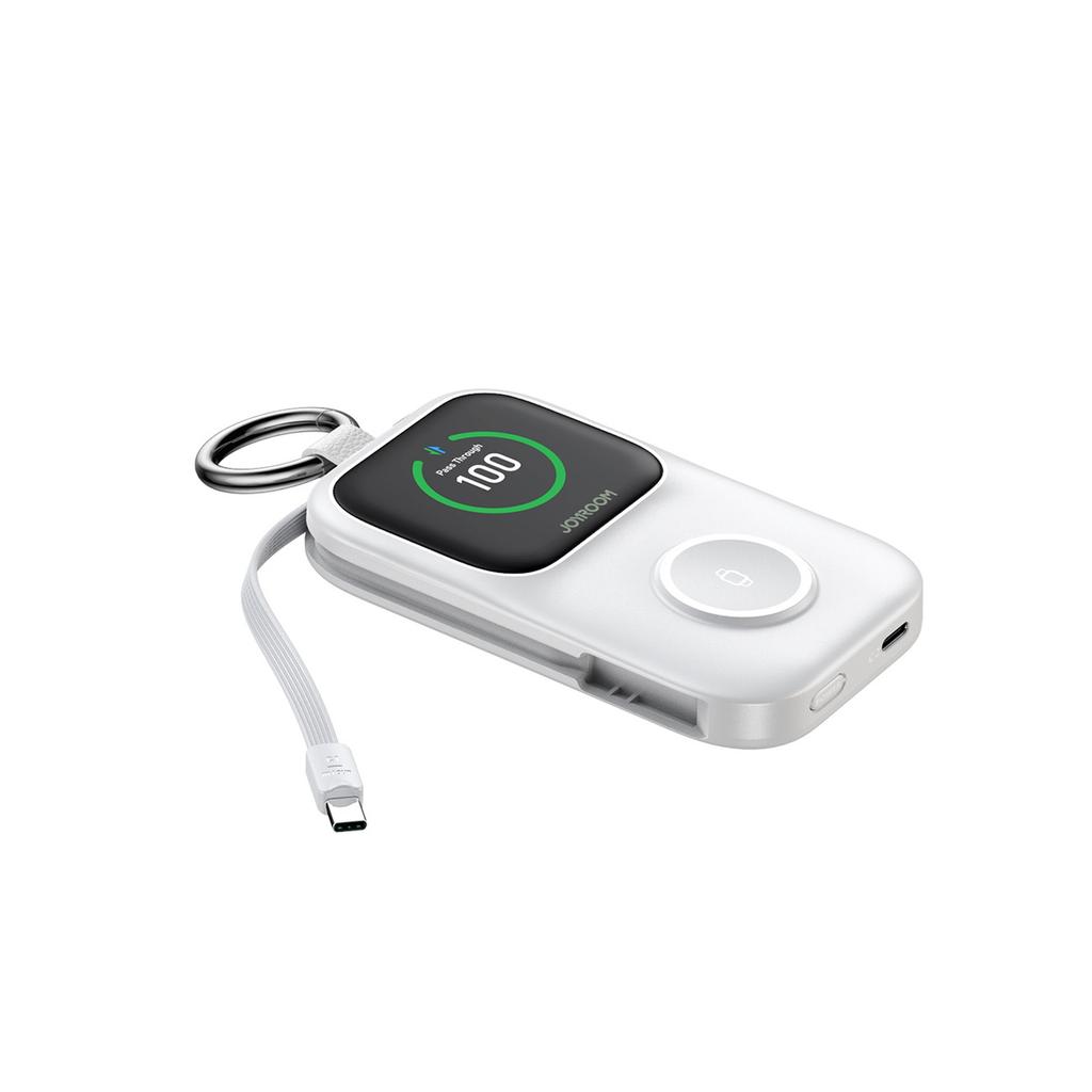 Powerbank 5000Mah Z Ładowaniem Bezprzewodowym Zegarka 5 W - Biały