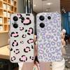 Мягкий силиконовый прозрачный чехол с рисунком сердца леопарда для iPhone 11 12 13 14 15 Samsung A55 A54 A34 A15 S24 M35 Xiaomi Redmi Note 13 Pro противоударный чехол