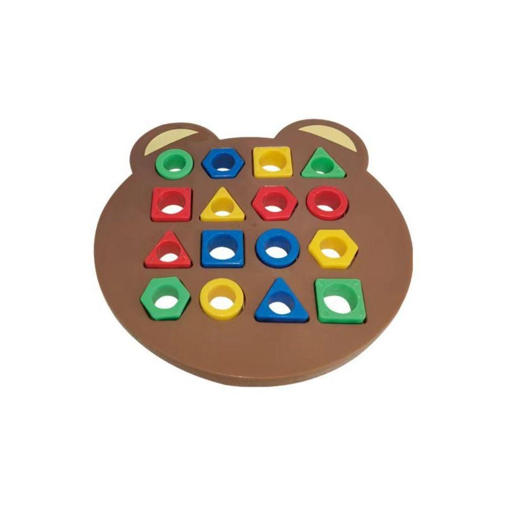 Pattern Cognitive Shape Matching Board Game Montessori Color Recognition Toys Kindergarten Kids