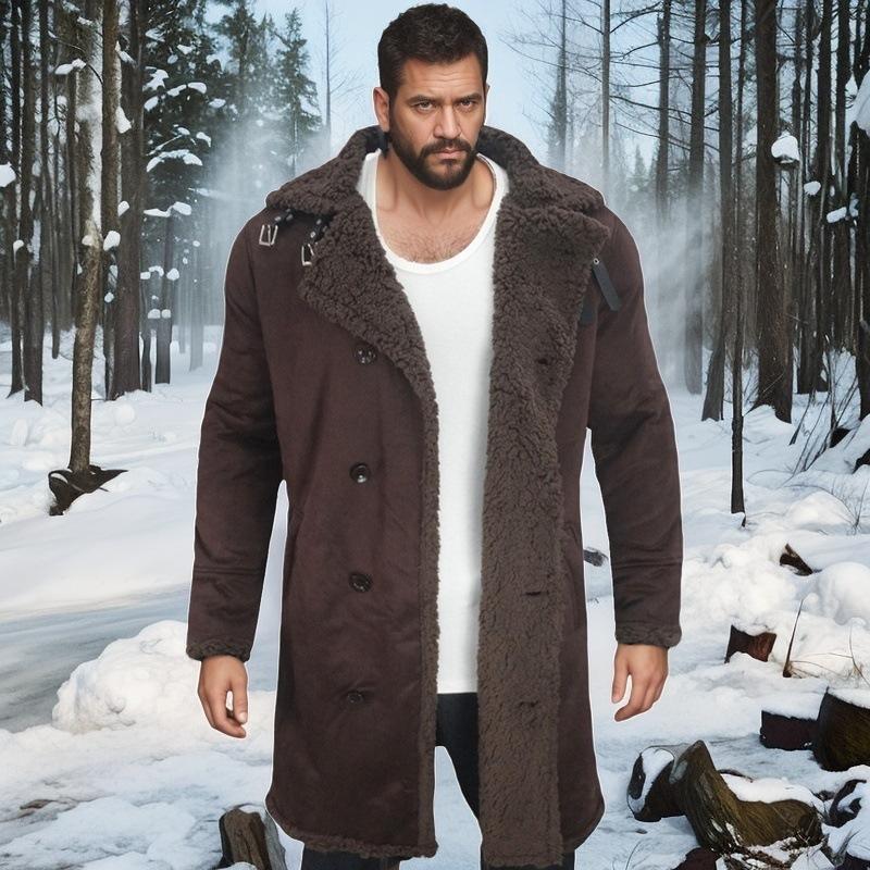 Куртка из утолщенной замши, куртка из искусственного меха, устойчивая к холоду и морозу