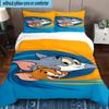 3PCS Cat and Mouse 3pcs Bedding,Including 3PCS Duvet Cover And 2pcs Pillowcases Perfect for Christmas,Ideal for Bedroom, Dormitory