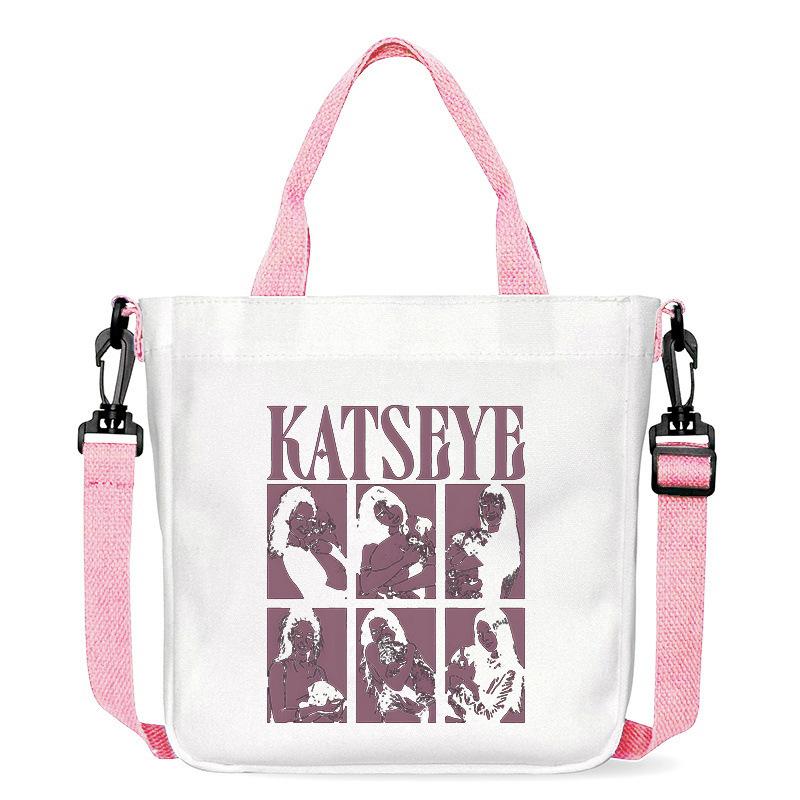 KATSEYE Fan Merch Canvas Bag Trendy Versatile Women Shoulder Crossbody Tote 601123-11
