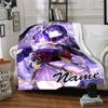 Customizable Genshin Impact2 Throw Blanket – Personalized Name, All-Season Cozy Snug Blanket, Machine Washable, Personalized Blanket