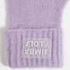 BIMBA Y LOLA [23FW] BIMBA Y LOLA Сиреневые вязаные перчатки B236AIG021VOB