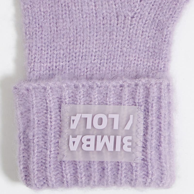 BIMBA Y LOLA [23FW] BIMBA Y LOLA Сиреневые вязаные перчатки B236AIG021VOB