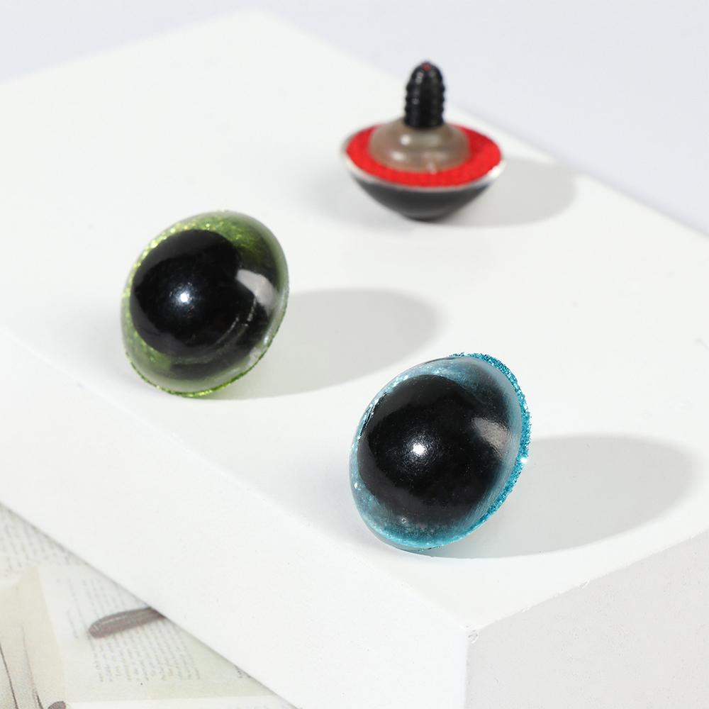 Puppet Plastic Round Safety Eyes Plush Toys Accessories Glitter Dolls Eyeballs Shinning Doll Eyes