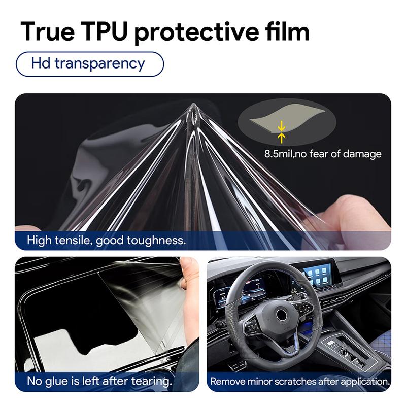 Tpu Transparent Film for VW Volkswagen Golf 8 Car Interior Stickers Center Console Screen Dashboard Gear Door Windows Panel