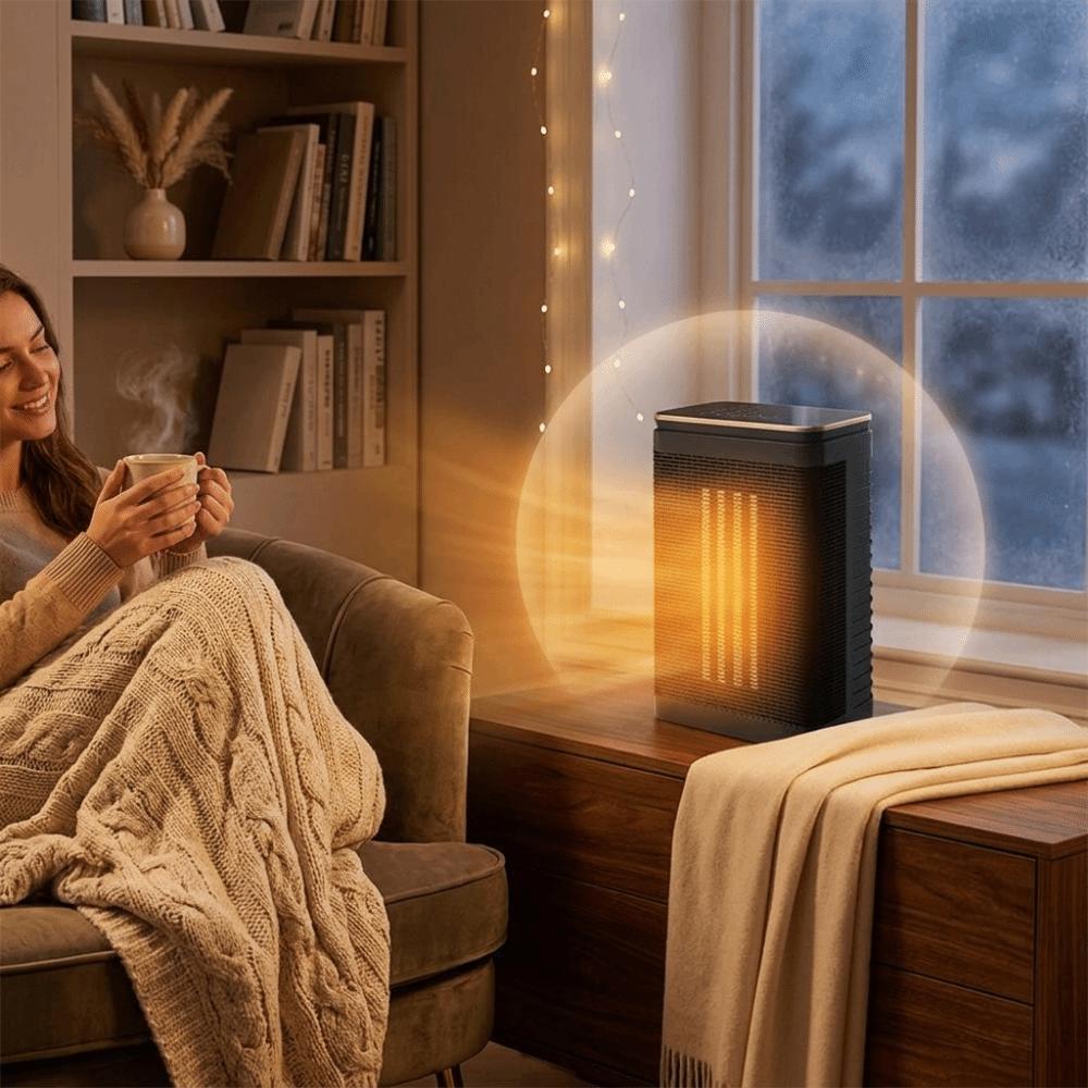 Fast Heating Electric Heater Oscillation Function Portable Heater Portable PTC Heater Bedroom Use