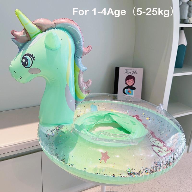 Новые надувные поплавки для бассейна с единорогом и лебедем для детей, кольцо для плавания, детская трубка для плавания, принадлежности для водных игр, сиденье для плавания, пляжная вечеринка