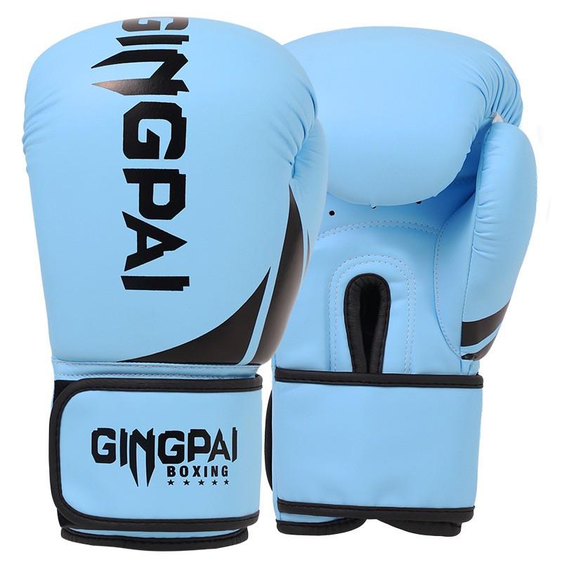 Kids Boxing Gloves Training Punching Bag Muay Thai Martial Arts Combat Sports PU Leather 6oz 8oz 10oz 12oz Black Red Blue