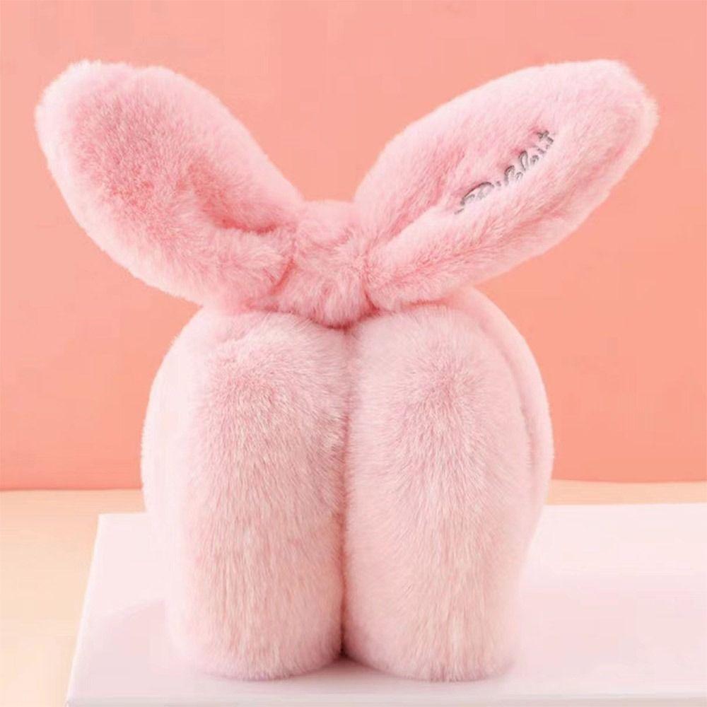 Fluffy Plush Earmuffs Foldable Ear Warmer Winter Earflaps  for Men Women
