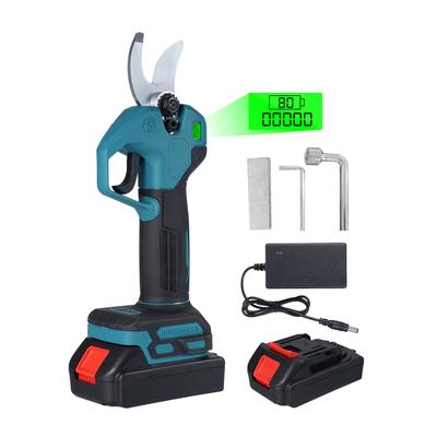 Бесщеточный электрический секатор с 2 аккумуляторами 21 В 1300 мАч Портативный секатор с ЖК-дисплеем