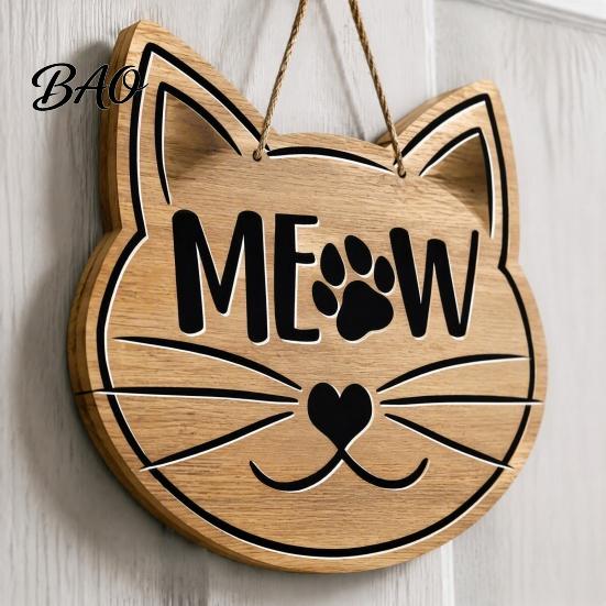 Rustic Farmhouse Welcome Board Wooden Sign for Front Door, Decorative Dog Paw Wall Hanging Plaque with Pet Lover Gift Idea Hemp Rope Lovers,