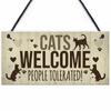Kitchen Farm Wood Shed Accessories Home Decoration Funny Toys Plaque Cat Coop Cat Sign
