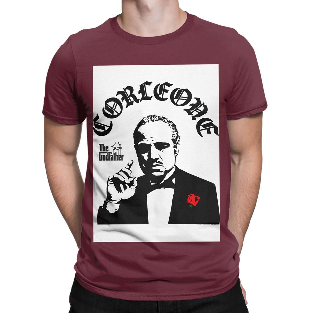 The Godfather Vito Corleone Stencil Poster Graphic 100 Cotton TShirt The Godfather Tops Tees For Unisex