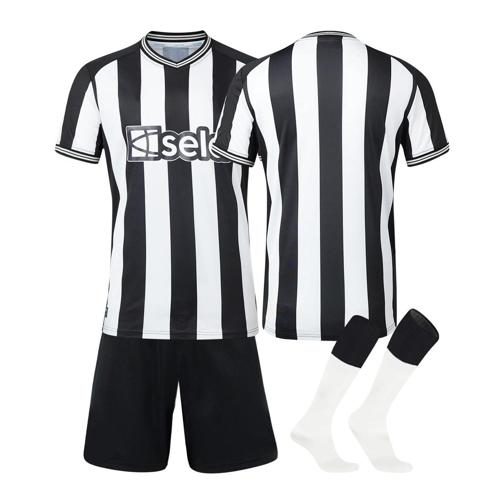 23-24 Домашние футбольные майки Ньюкасл Юнайтед Комплект шорты колготки Новый Комплект шорты колготки Мужской размер