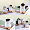 Charming Pink Gray Black Plush Penguin Doll Ultra Soft Stuffed Animal Keychain Gift For Kids And Collectors