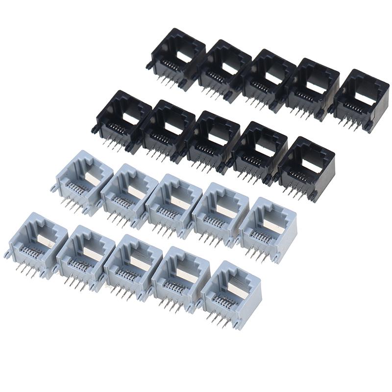 10 шт./лот Rj45 8P8C компьютерный интернет сетевой разъем Pcb Jack