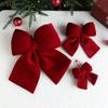 1pc Red Wreath Bows Small Xmas Decorative Ties Bow Ornaments For Home Party Christmas Bows Hanging Decorations