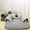Washable Cat Bed U Shape Tunnel Removable Pet House Kitty Hideout Sleeping Pod Play Tube Interactive Toy for Indoor Cats