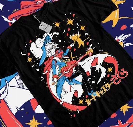 Caraptor Sakura Tshirt Waifu KeroChan Kawaii Anime Unisexga Gift Shirt All Size